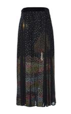 Rahul Mishra Midnight Landscape Paneled Maxi Skirt