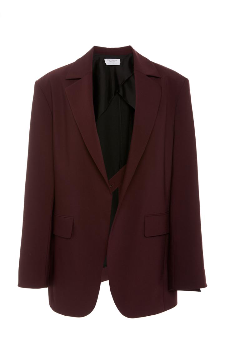 Deveaux Collared Crepe Blazer