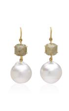 Moda Operandi Sylva & Cie 18k Yellow Gold, Pearl And Diamond Earrings