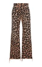 Moda Operandi Alanui Leopard-print Denim Straight-leg Jeans