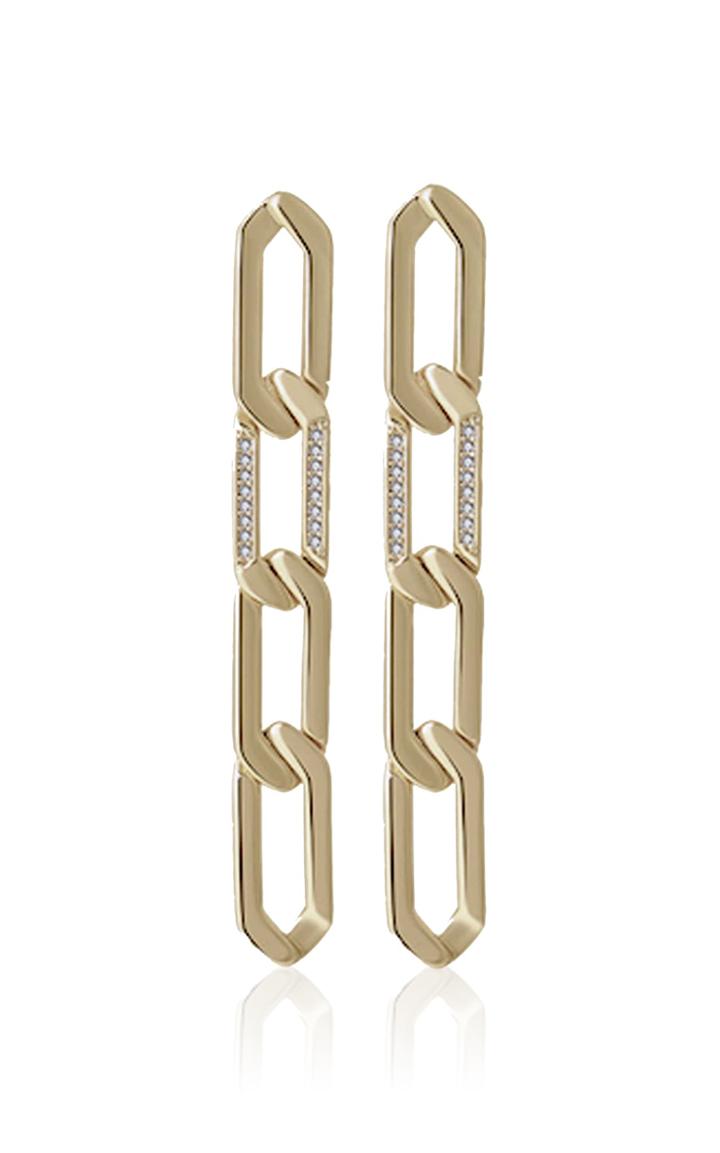 Moda Operandi Emili Alexia Gold-plated Chain Link Statement Earring