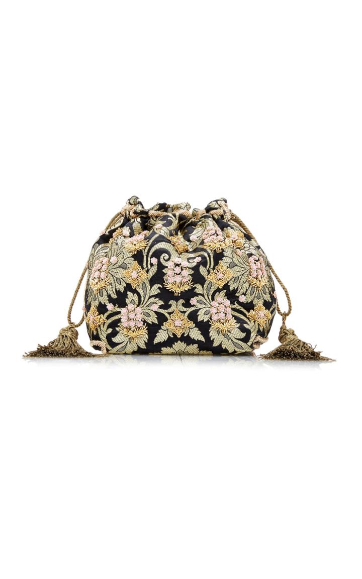 Etro Chatelaine Floral Beaded Clutch