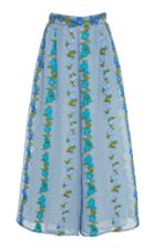 Luisa Beccaria High Rise Chiffon Flared Pants