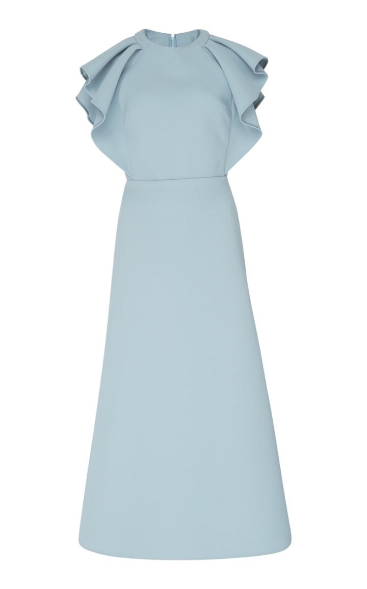 Elie Saab Ruffled Tea Dress