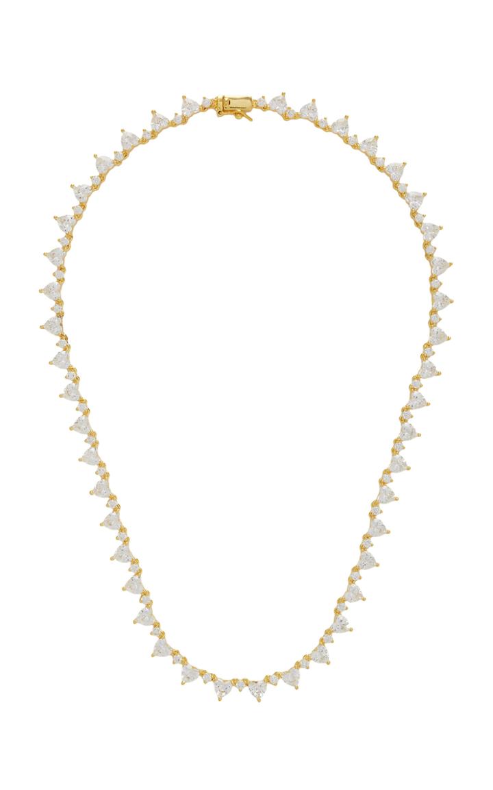 Moda Operandi Fallon Silver-tone Crystal Necklace