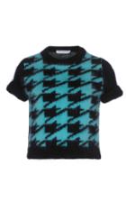 Philosophy Di Lorenzo Serafini Angora Houndstooth Crop Top
