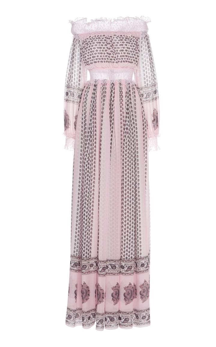 Giambattista Valli Off The Shoulder Printed Dress