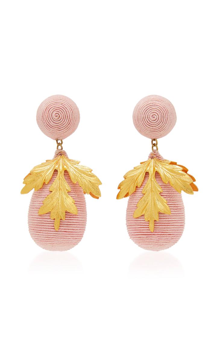 Rebecca De Ravenel M'o Exclusive Acorn Claudia Gold-tone Drop Earrings