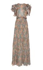 Johanna Ortiz Silk Double Georgette Vintage Vibe Dress