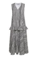 Lilli Jahilo Dana Striped Cotton Midi Dress