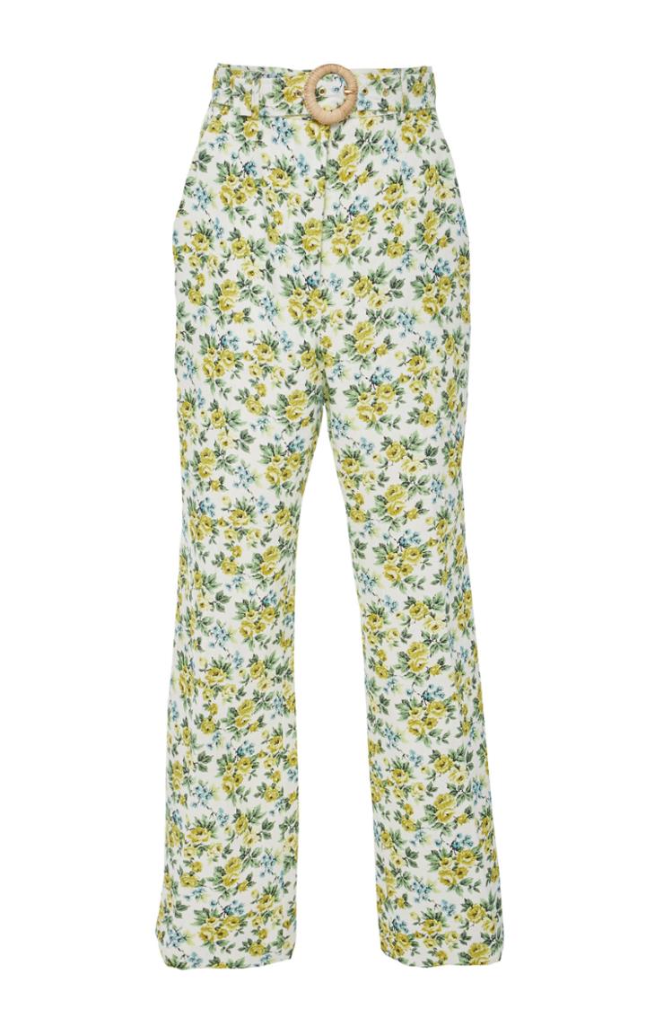 Zimmermann Belted Cropped Flared Pants
