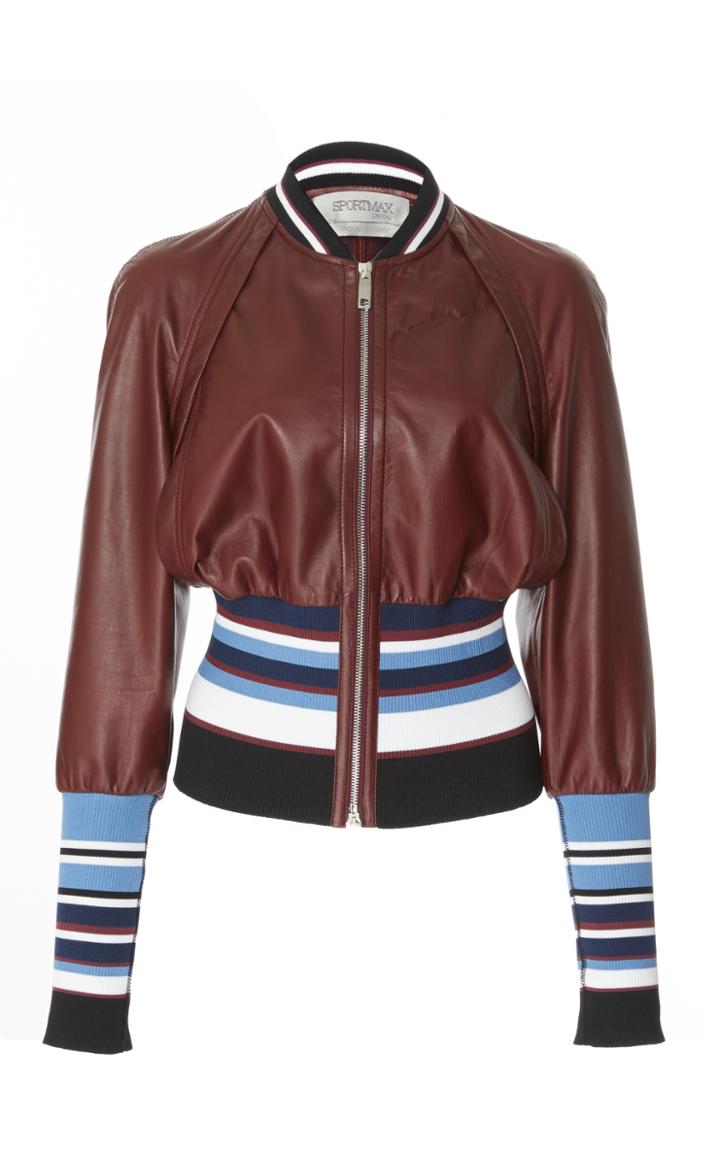 Sportmax Juditta Leather Bomber