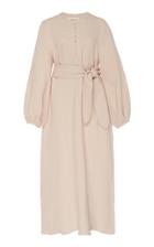 Mara Hoffman June Belted Linen-cotton Maxi Dress