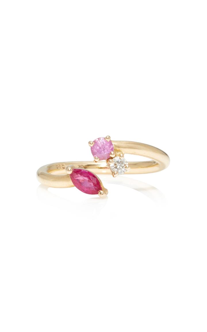 Holly Dyment Mid Ring With Pink Sapphire And Ruby
