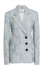Erdem Theodore Asymmetric Cotton-jacquard Jacket