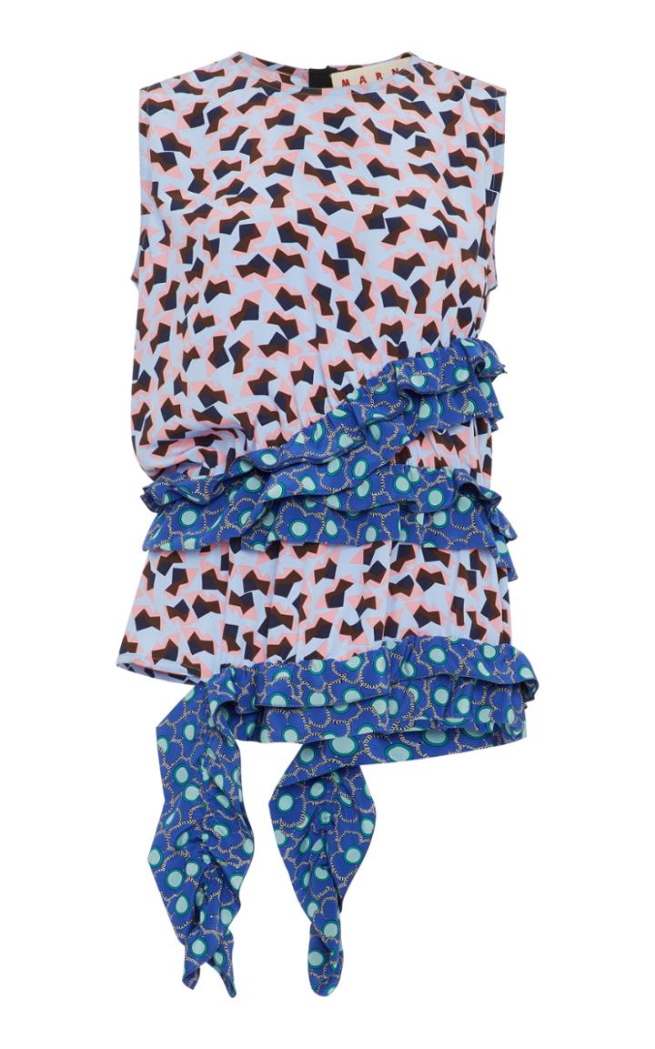 Marni Sleeveless Silk Crepe Top