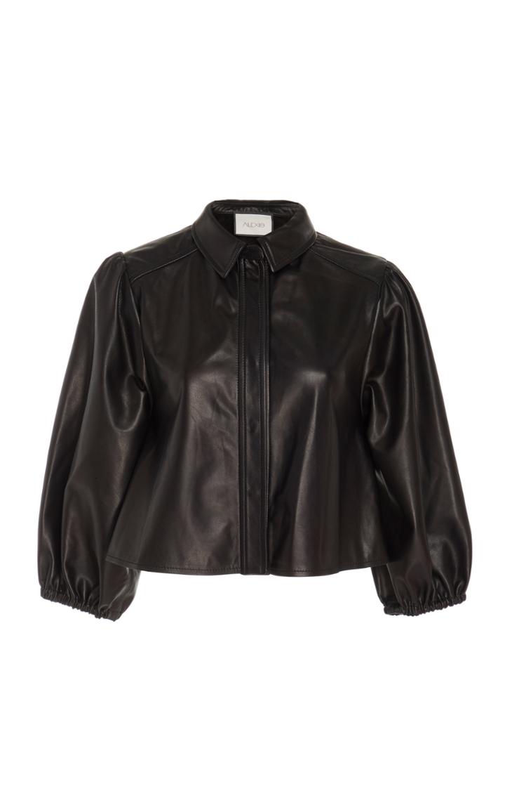Alexis Rayko Puffed-sleeve Cropped Jacket