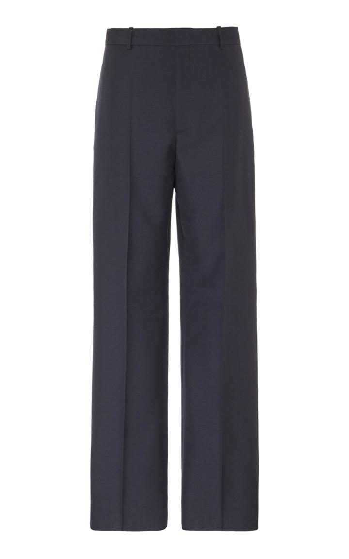 Jil Sander Cropped Wool And Mohair-blend Straight-leg Pants