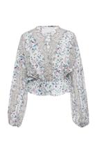 Acler Ashton Floral-print Voile And Lace Blouse