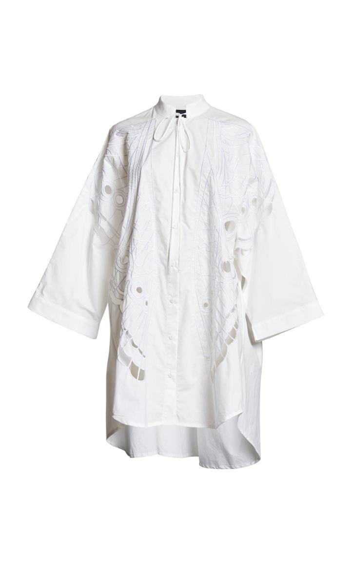 Romance Was Born Broderie Butterfly Shirt Dress