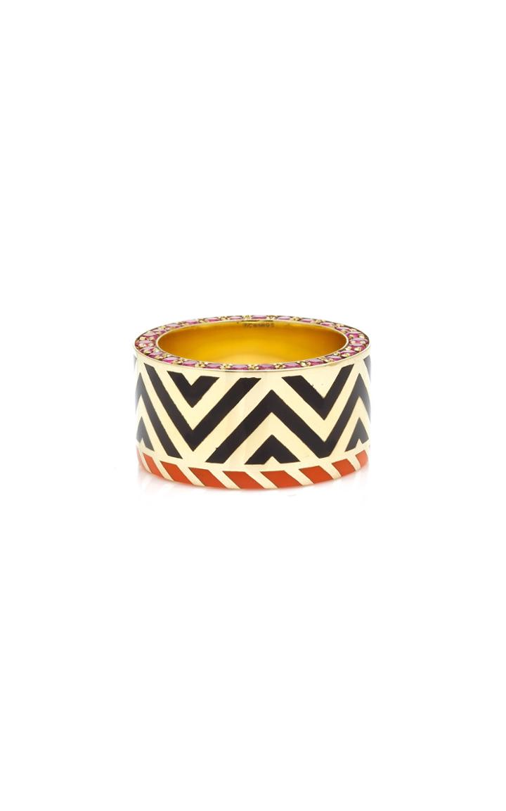 Alice Cicolini Memphis Chevron Ring