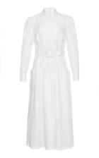 Co Linen Floral Midi Dress