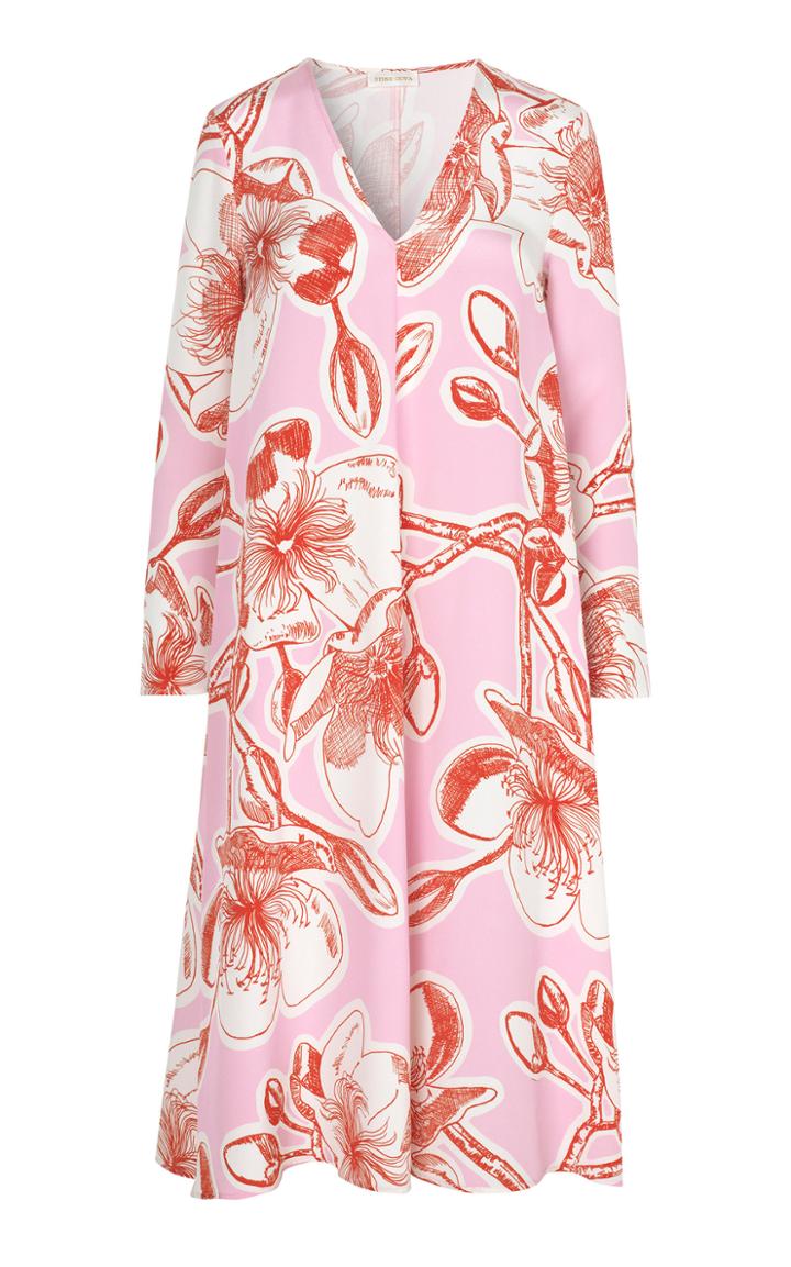 Stine Goya Miri V-neck Long Sleeve Midi Dress
