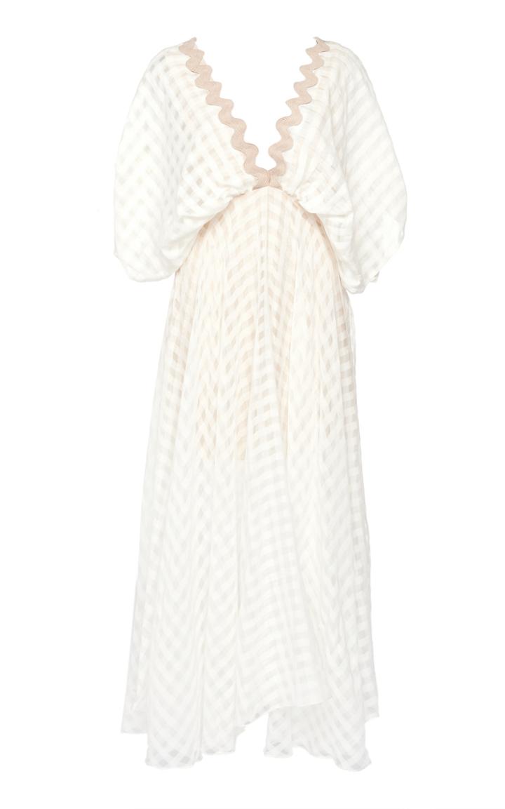 Leal Daccarett Somos Novios Patterned Silk Dress
