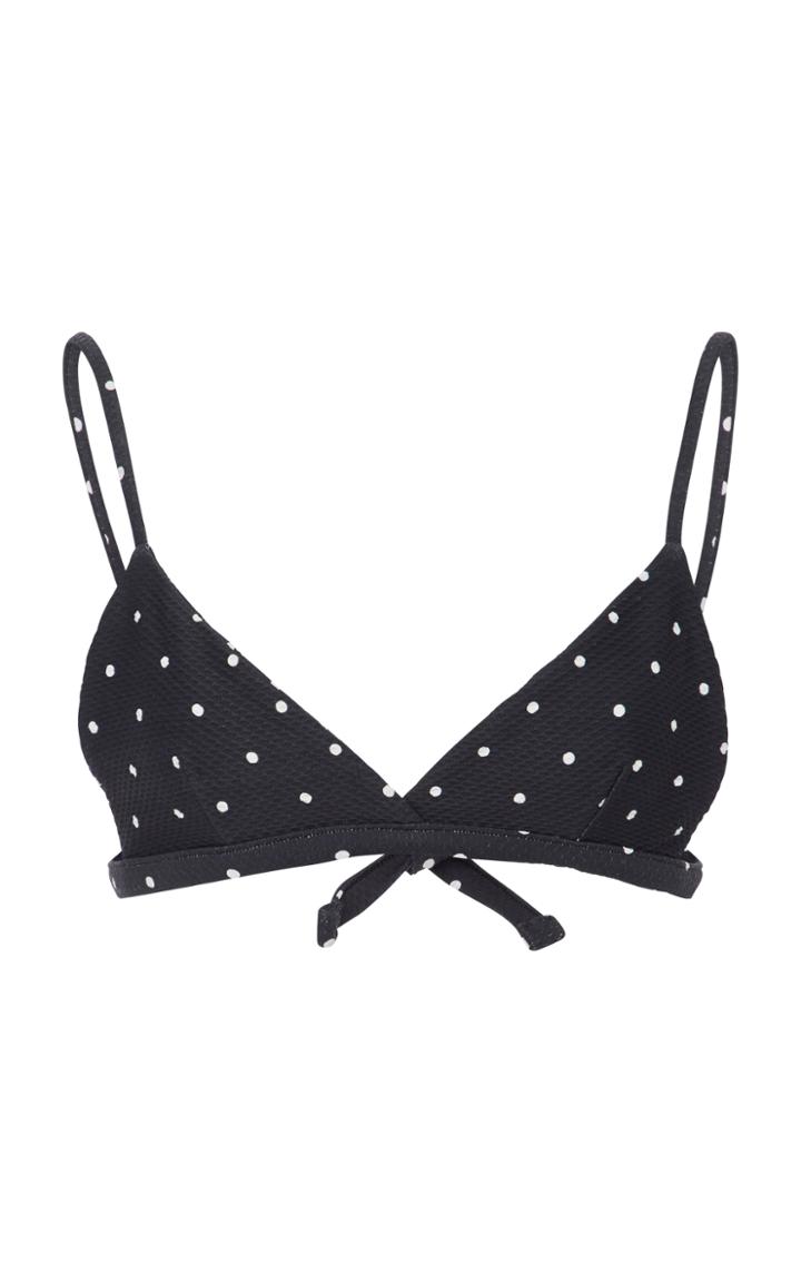 Asceno Triangle Polka Dot Bikini Top