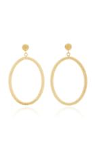 Carolina Bucci Large Oval Florentine Earrings