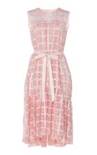 Huishan Zhang Daisy Sequined Bow Fit-and-flare Dress