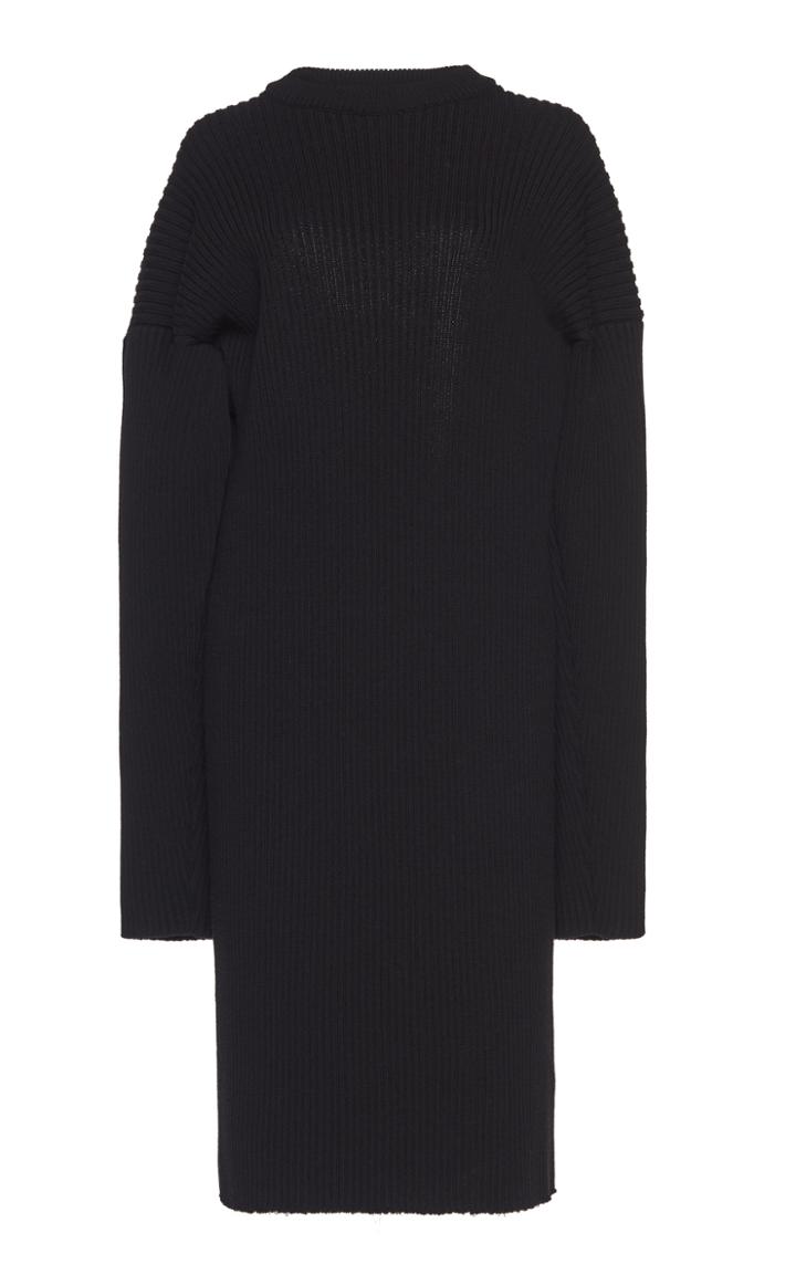 Bottega Veneta Open-back Knitted Wool-blend Midi Dress