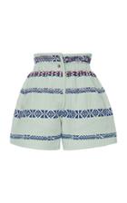 Moda Operandi Isabel Marant Baixa Printed High-rise Cotton-blend Shorts Size: 32