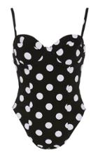 Mara Hoffman Desiree Polka Dot Swimsuit