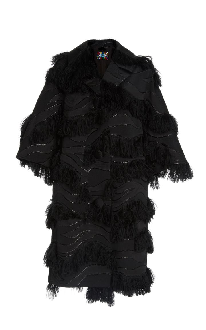 Moda Operandi Libertine Mourning Fringe Embellished Coat