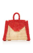 Rosantica Zarina Wood And Wicker Bag