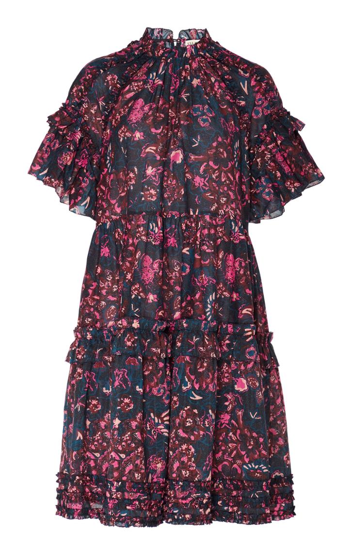 Ulla Johnson Fawn Tiered Ruffle Cotton Mini Dress