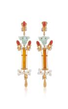 Moda Operandi Valentino Valentino Garavani Dreamy Forest Panther Pendant Earrings