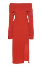 Moda Operandi The Elder Statesman Med Ribbed Cashmere Midi Dress Size: Xxs
