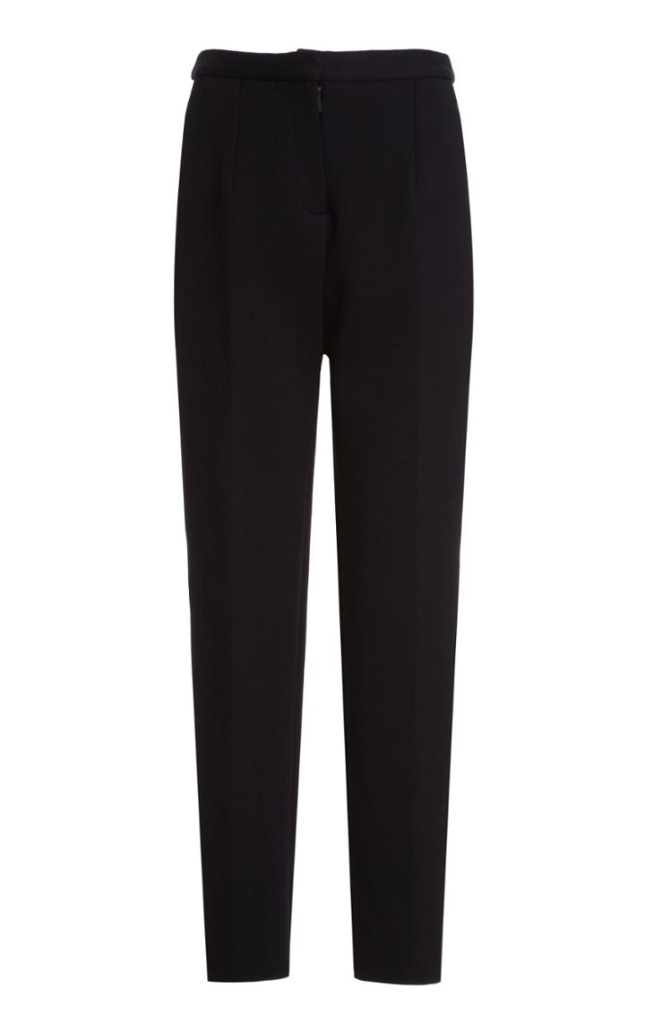 Moda Operandi Christopher Kane Wool Twill Cigarette Slim Trousers