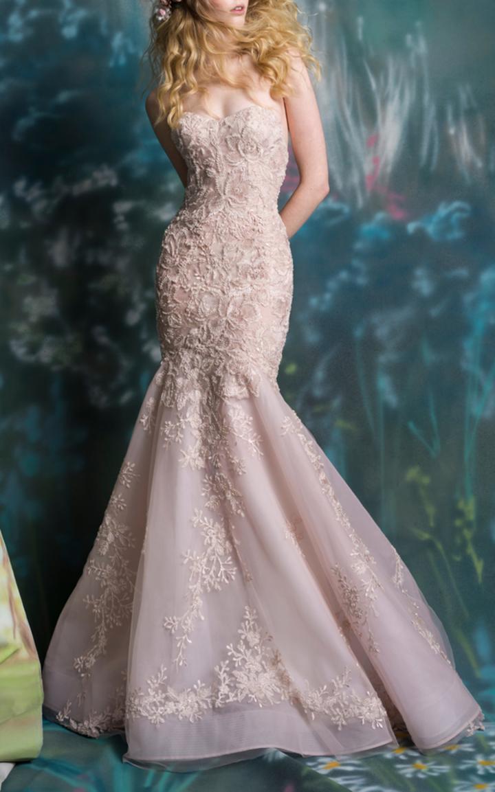 Isabelle Armstrong Zoe Embroidered Mermaid Gown