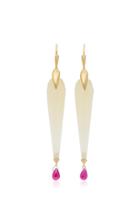 Annette Ferdinandsen 18k Gold Opal And Ruby Earrings
