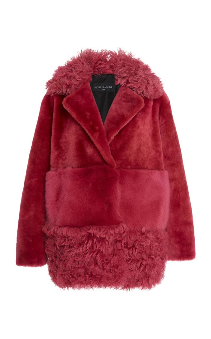 Nour Hammour Anouk Shearling Coat