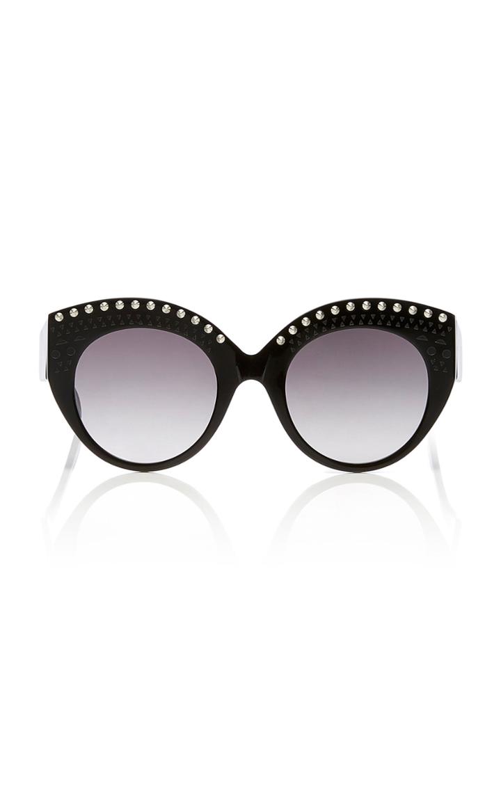 Alaia Sunglasses Le Vienne Cat-eye Studded Acetate Sunglasses