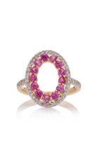 Mateo Gold Pink Sapphire And Diamond Ring