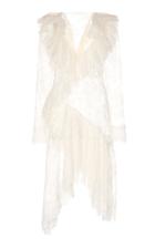 Philosophy Di Lorenzo Serafini Ruffled Leaver's Lace Long Sleeve Dress