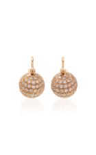 Parulina 18k Rose Gold And Diamond Earrings