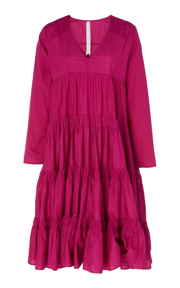 Merlette Rodas Tiered Ruche Dress