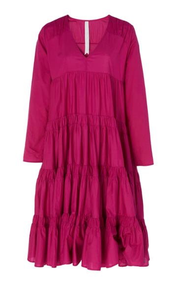 Merlette Rodas Tiered Ruche Dress