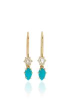 Ila Primary 14k Gold Turquoise And Diamond Earrings
